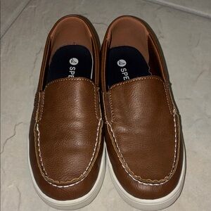 Sperry Kids Brown Leather Dress Shoes